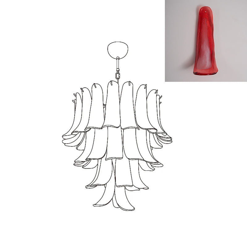VIOLET HUE BLOSSOMING LIGHTING FIXTURE