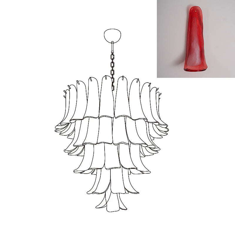 VIOLET HUE BLOSSOMING LIGHTING FIXTURE