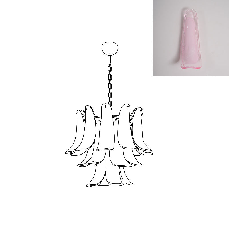 VIOLET HUE BLOSSOMING LIGHTING FIXTURE