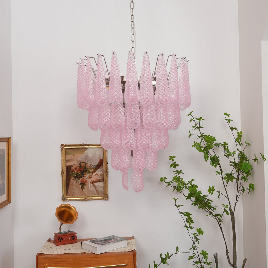 Rosalind Blush Crystal Raindrop Pendant