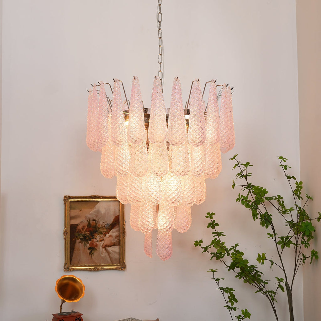 Rosalind Blush Crystal Raindrop Pendant