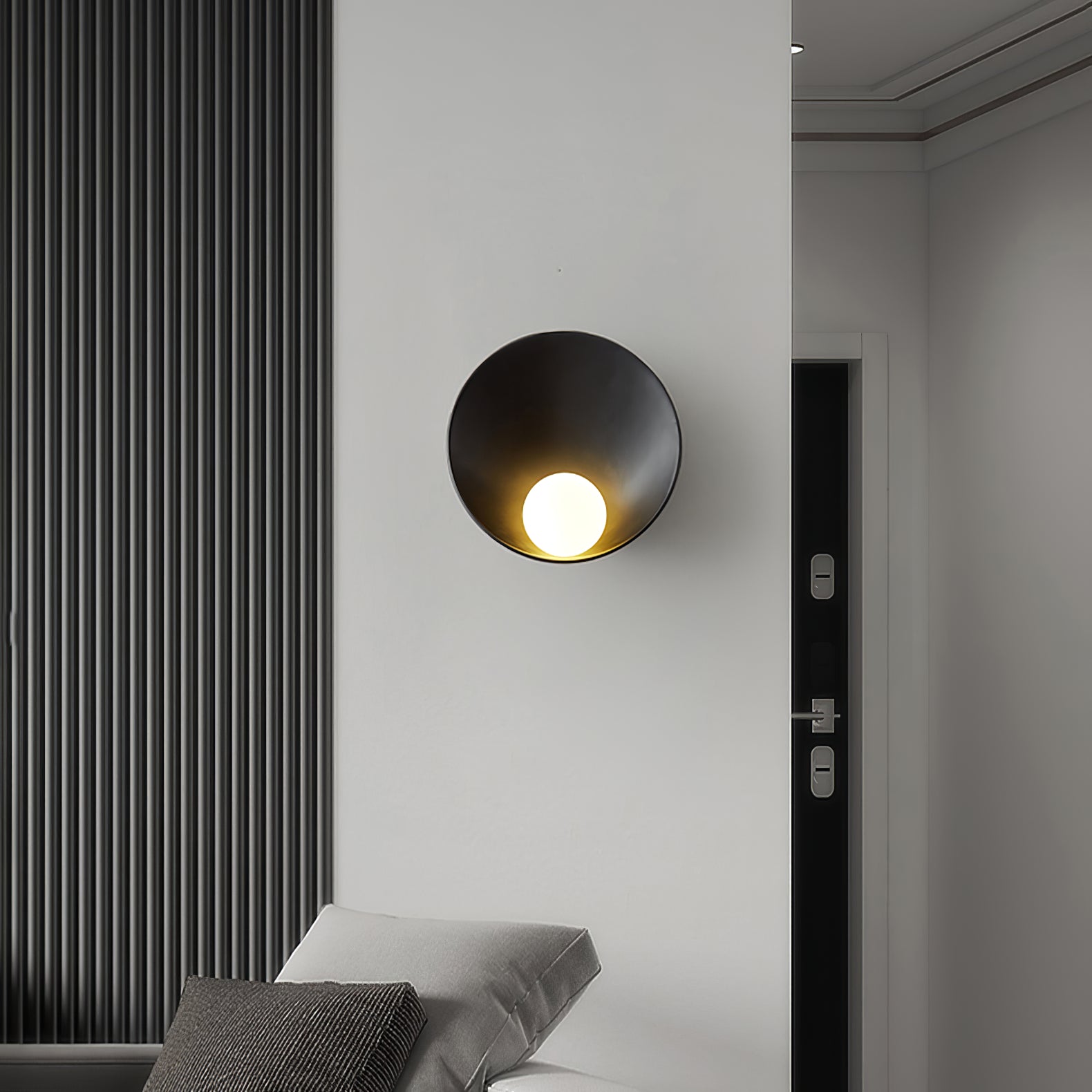 FENWICK WOVEN RATTAN WALL SCONCE