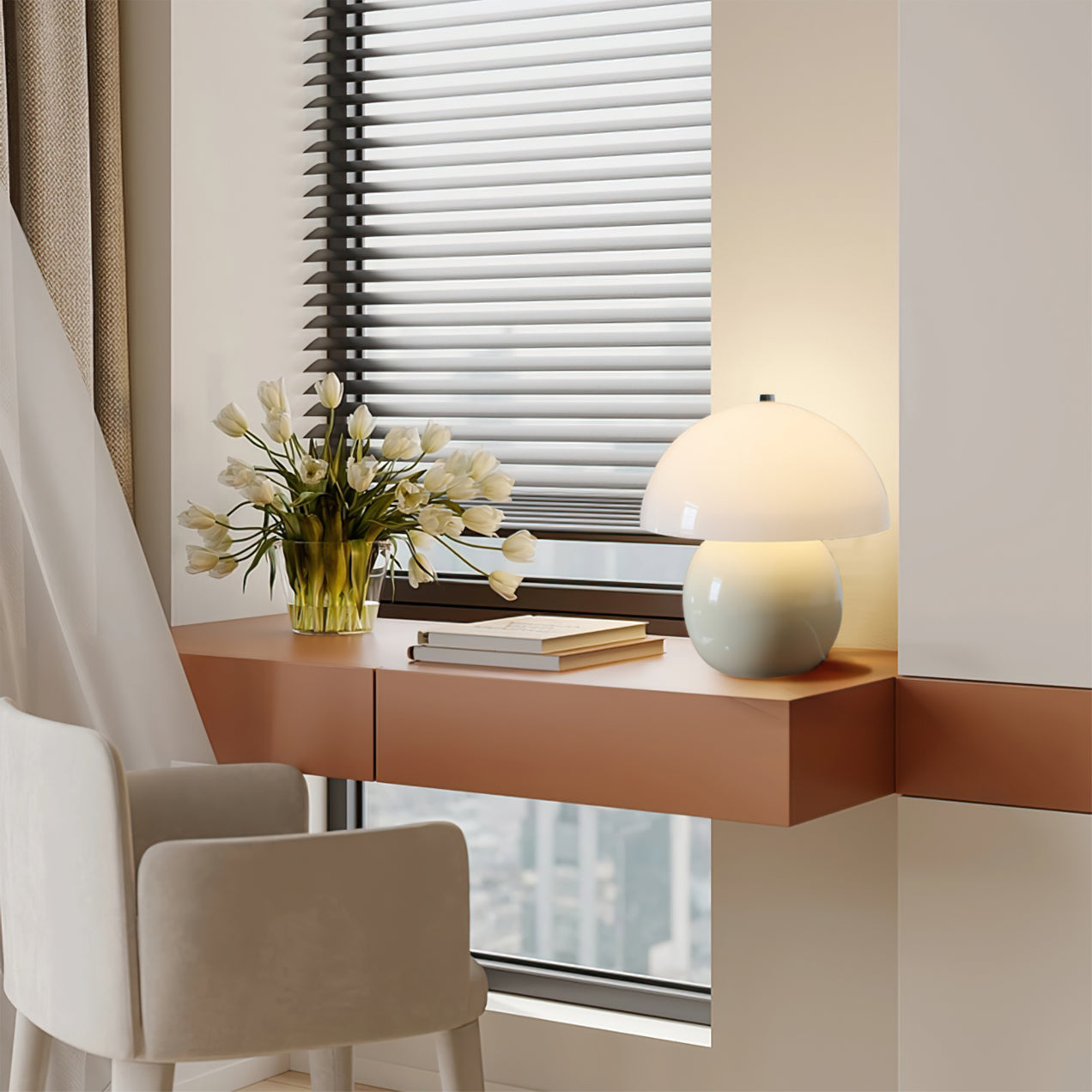 FENWICK MUSHROOM-INSPIRED CERAMIC ILLUMINATOR