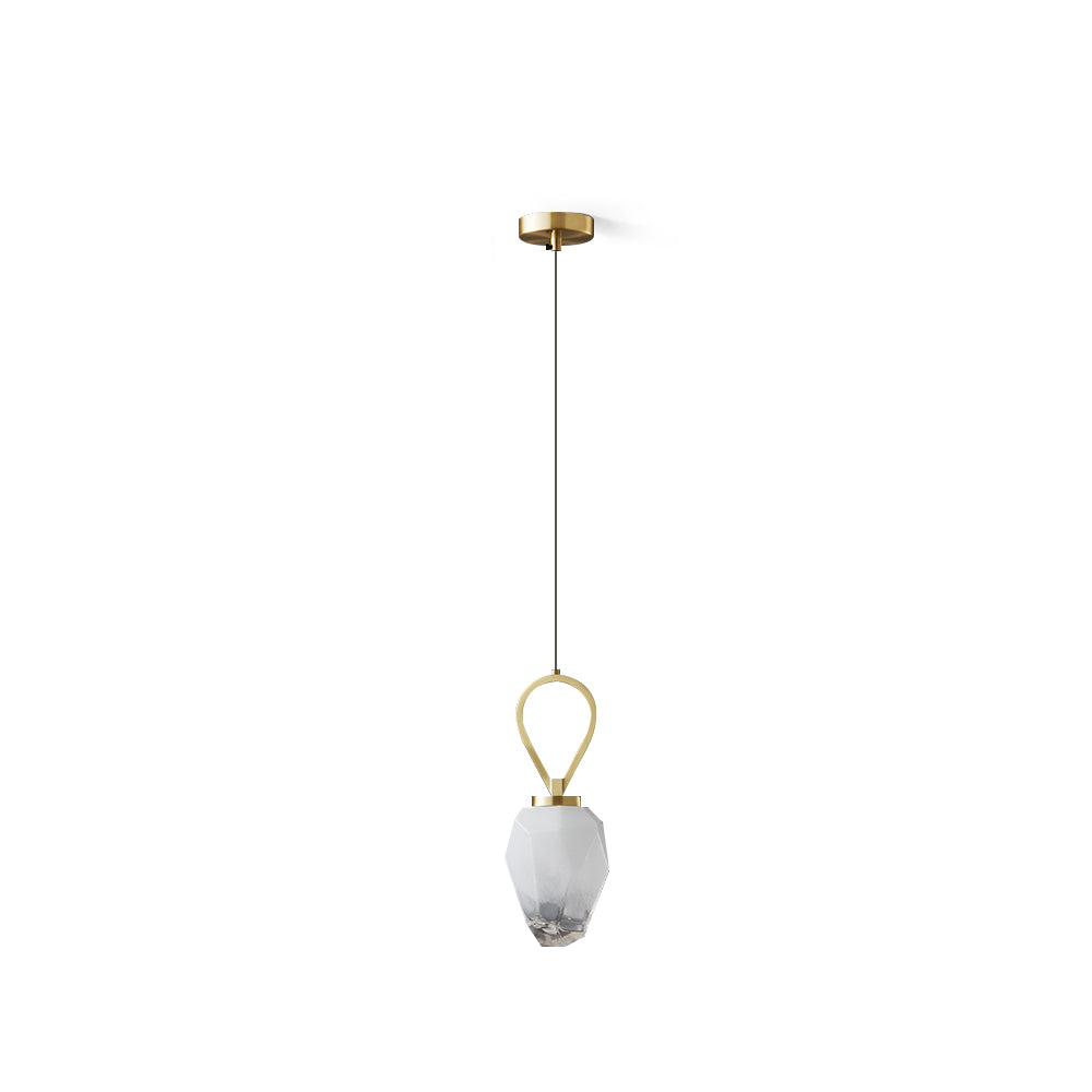 FENWICK AMBER GLOBE HANGING LIGHT