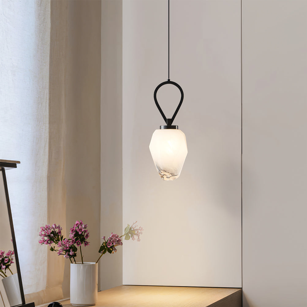 FENWICK AMBER GLOBE HANGING LIGHT