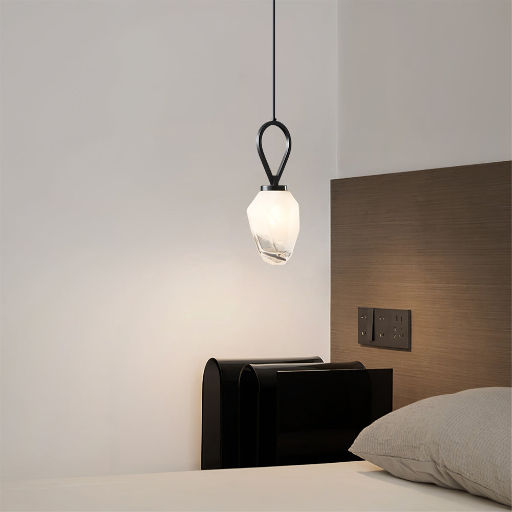 FENWICK AMBER GLOBE HANGING LIGHT