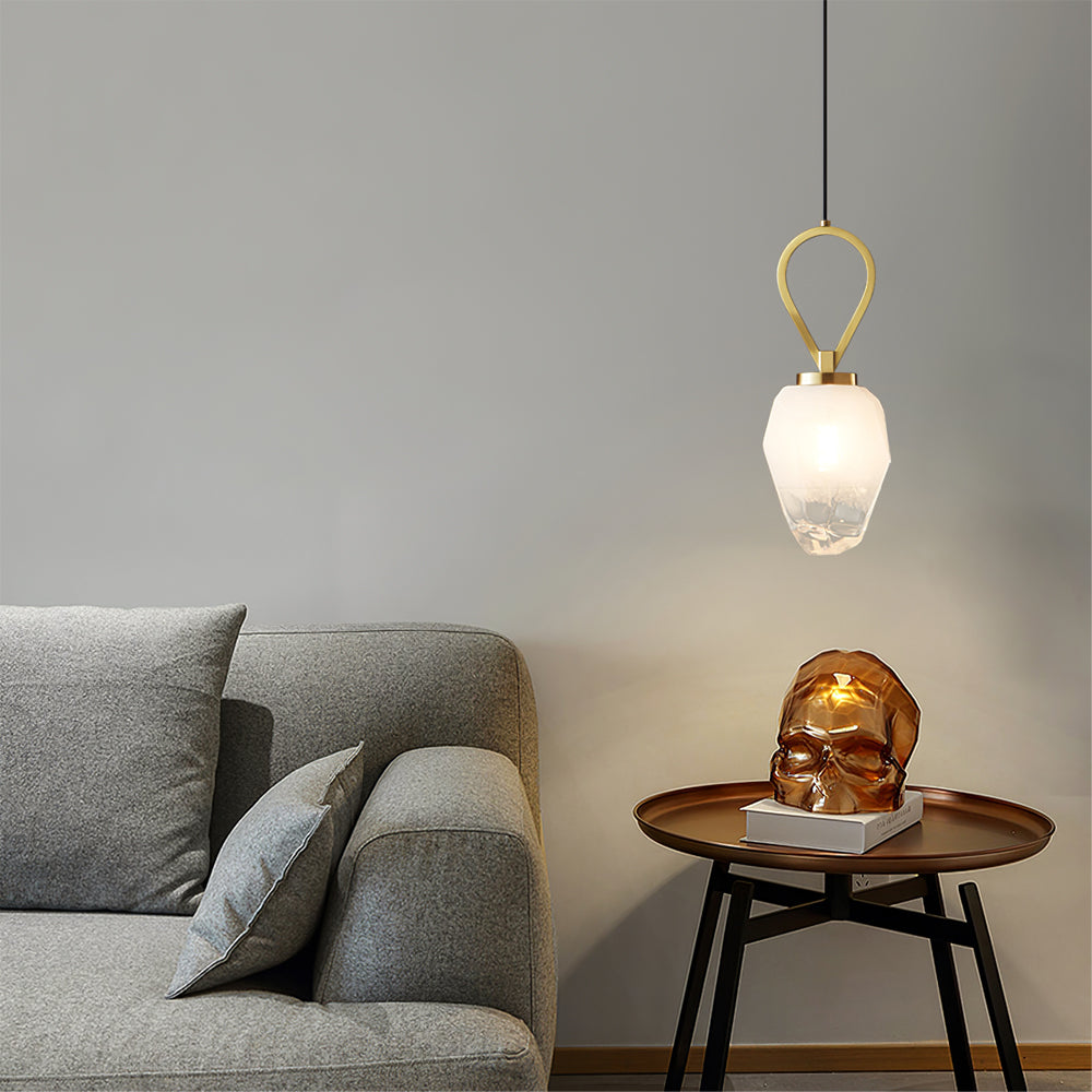 FENWICK AMBER GLOBE HANGING LIGHT