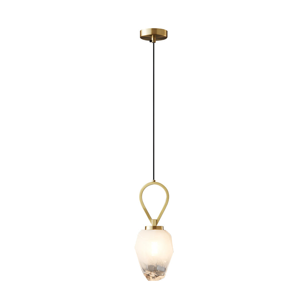 FENWICK AMBER GLOBE HANGING LIGHT