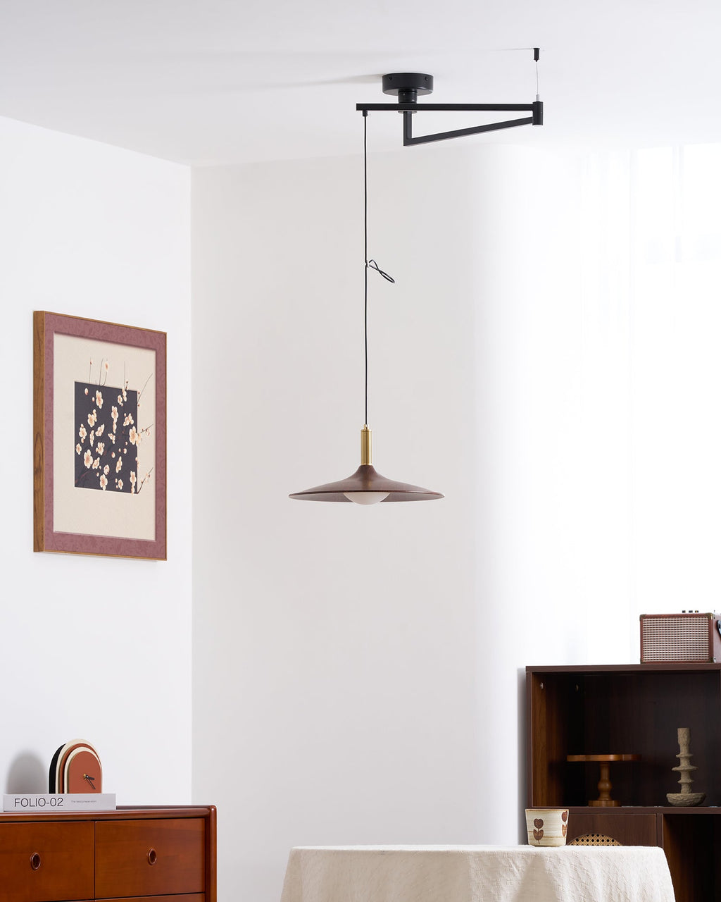 WINTHROP ADJUSTABLE ARM PENDANT LAMP