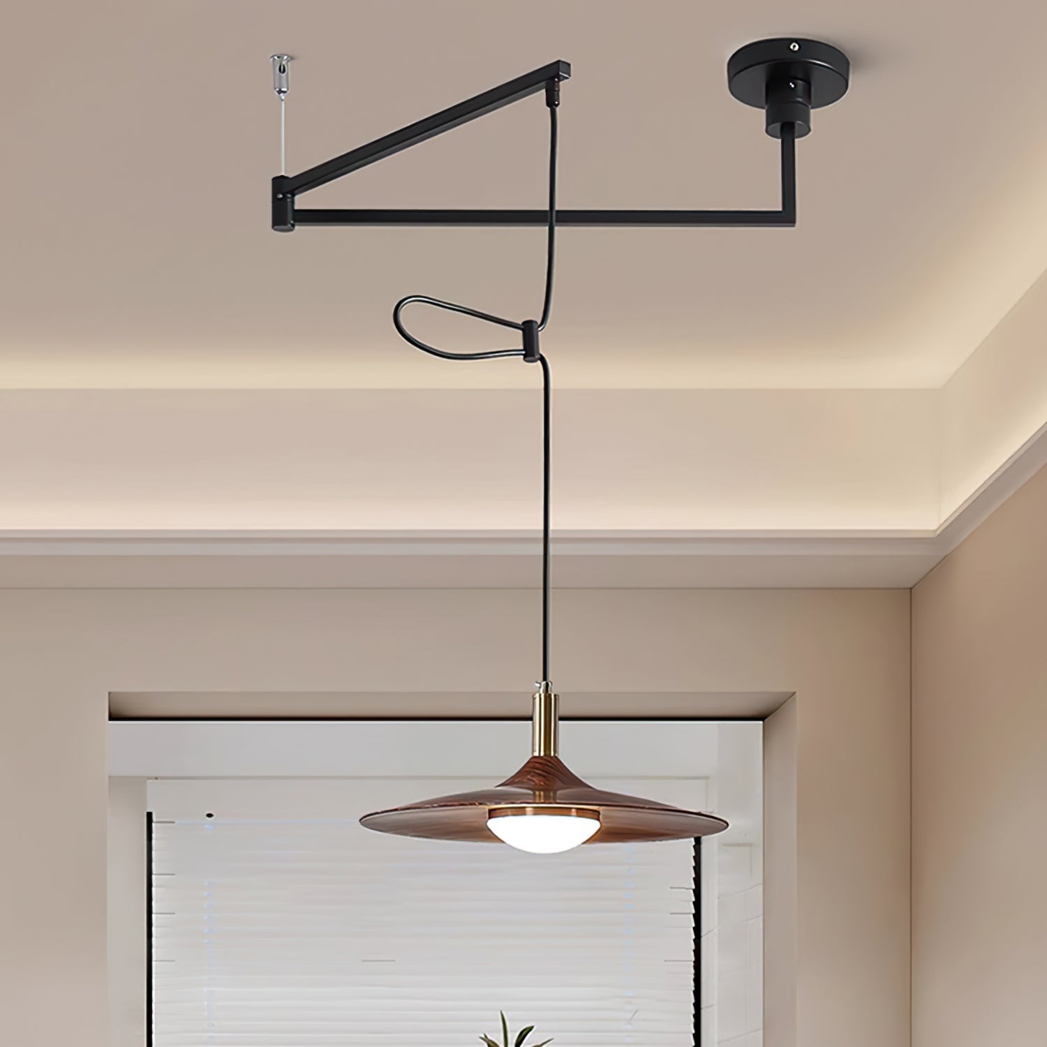 WINTHROP ADJUSTABLE ARM PENDANT LAMP