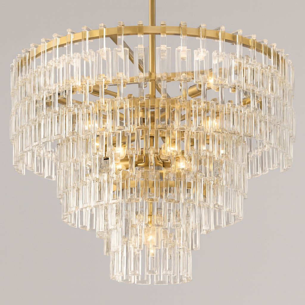 VERDANTIA MULTI-TIER CRYSTAL ILLUMINATOR - 37″, 49″, 61″