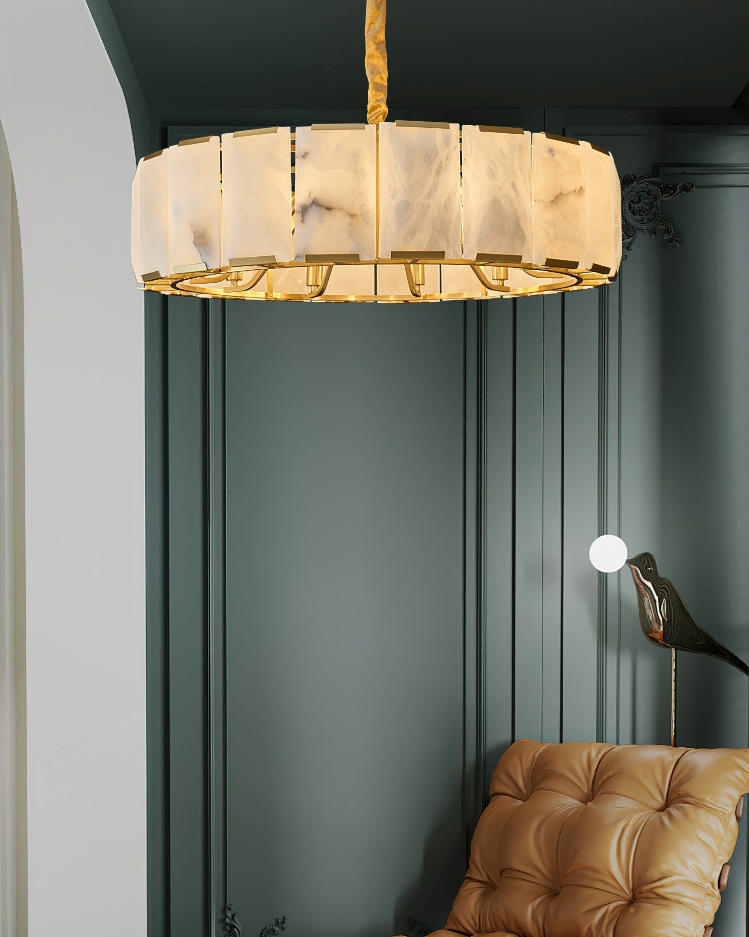 Whitmore Frosted Crystal Pendant Luminaire