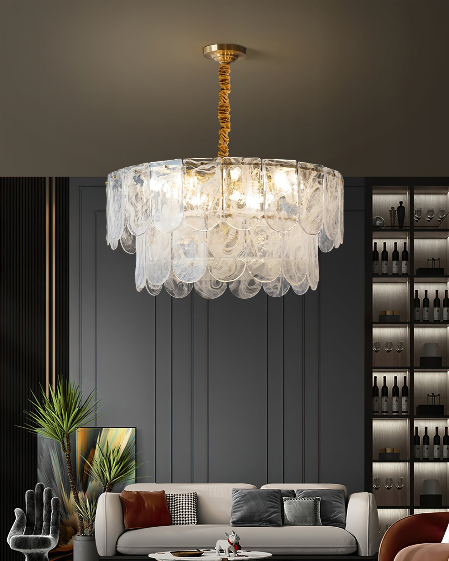 WHITMORE VINTAGE BRASS LUMINAIRE