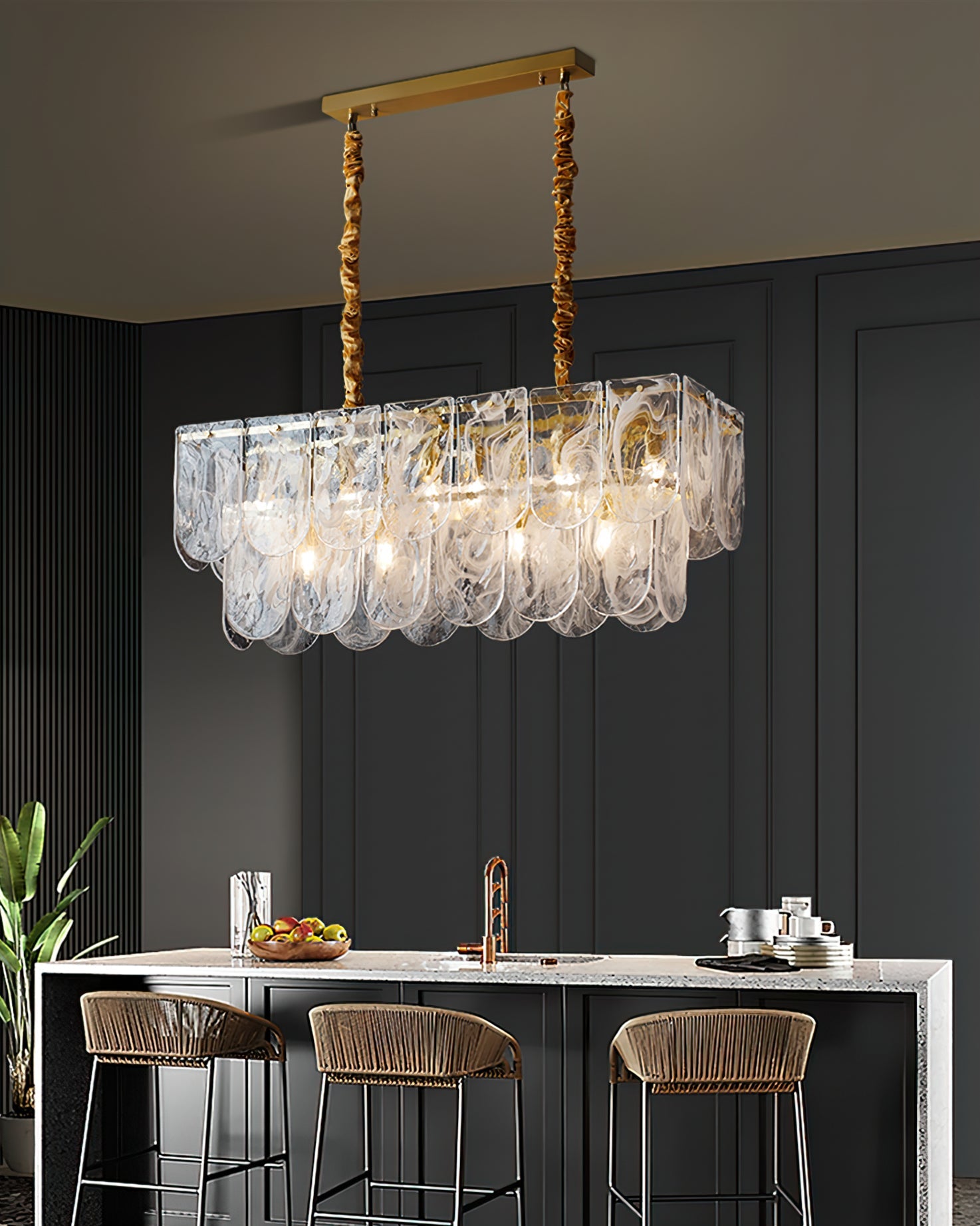 WHITMORE VINTAGE BRASS LUMINAIRE