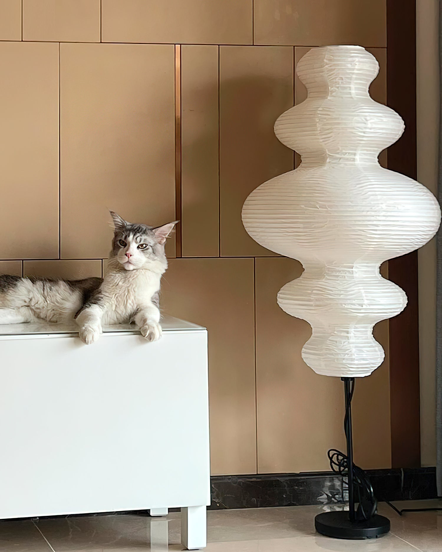 Whitmore Luminescent Origami Floor Light