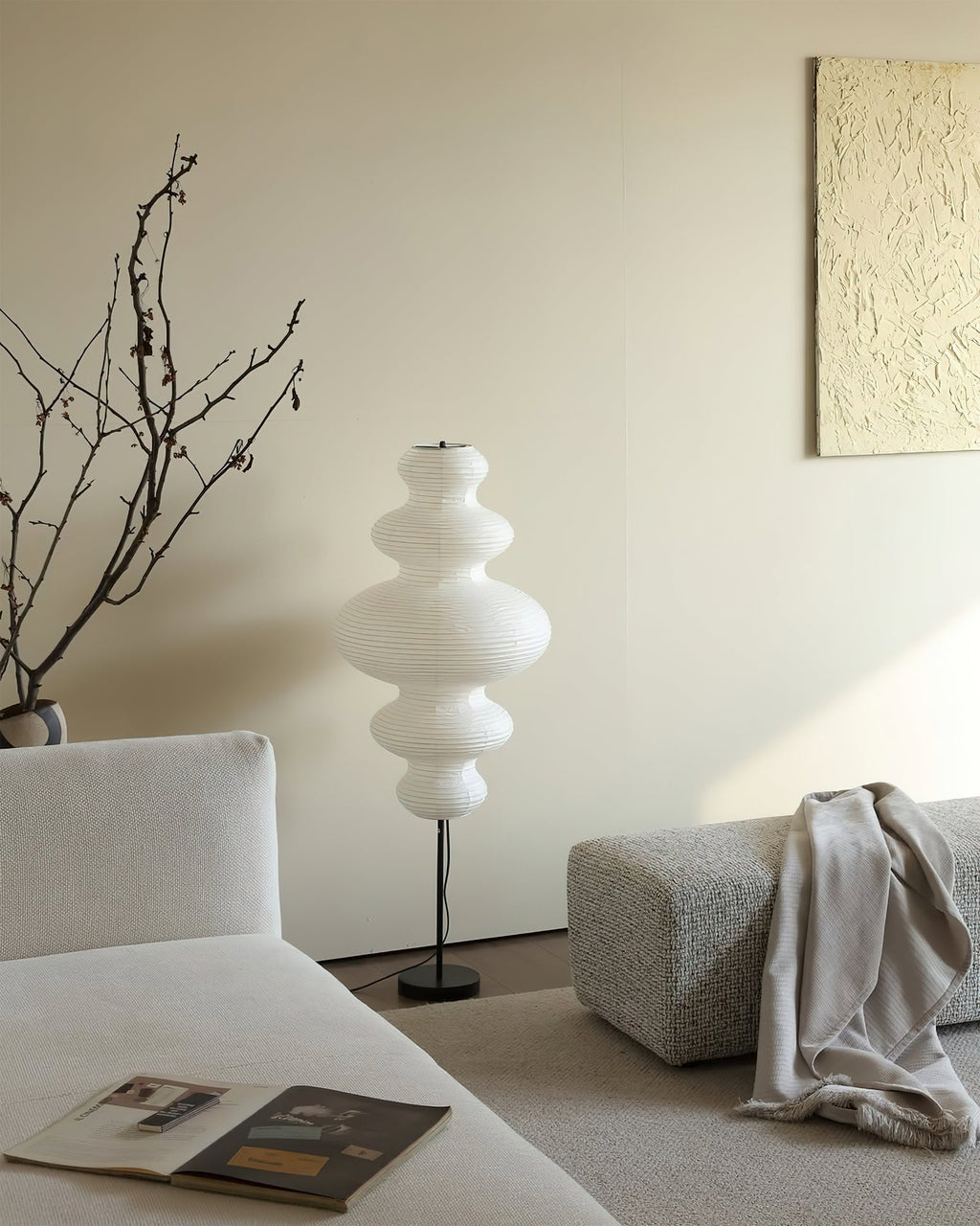 Whitmore Luminescent Origami Floor Light