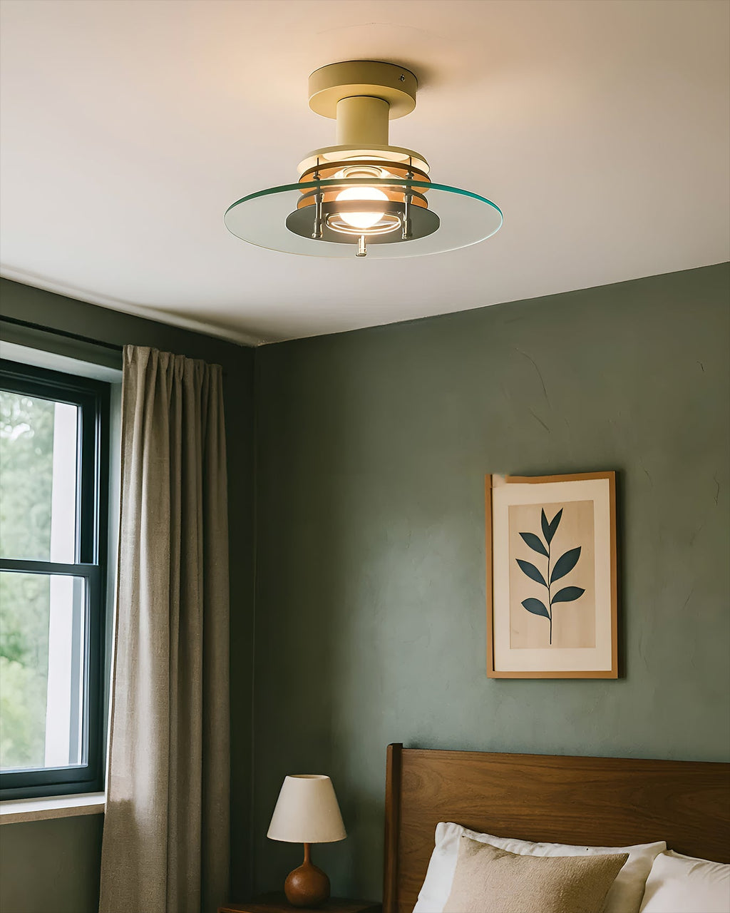WHITBY ROUNDED GLASS HANGING LANTERN