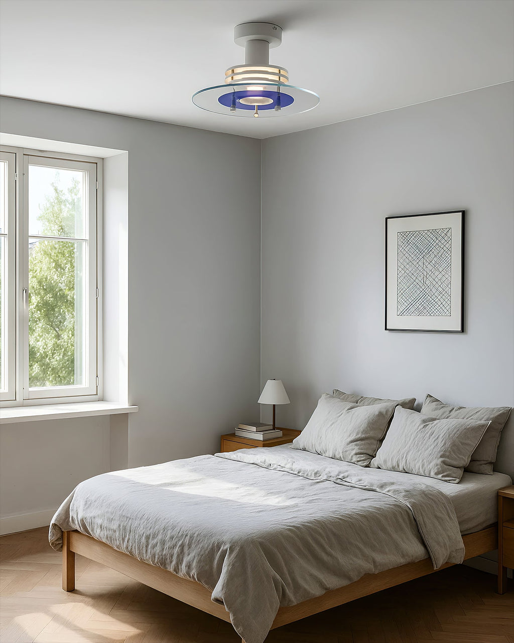 WHITBY ROUNDED GLASS HANGING LANTERN