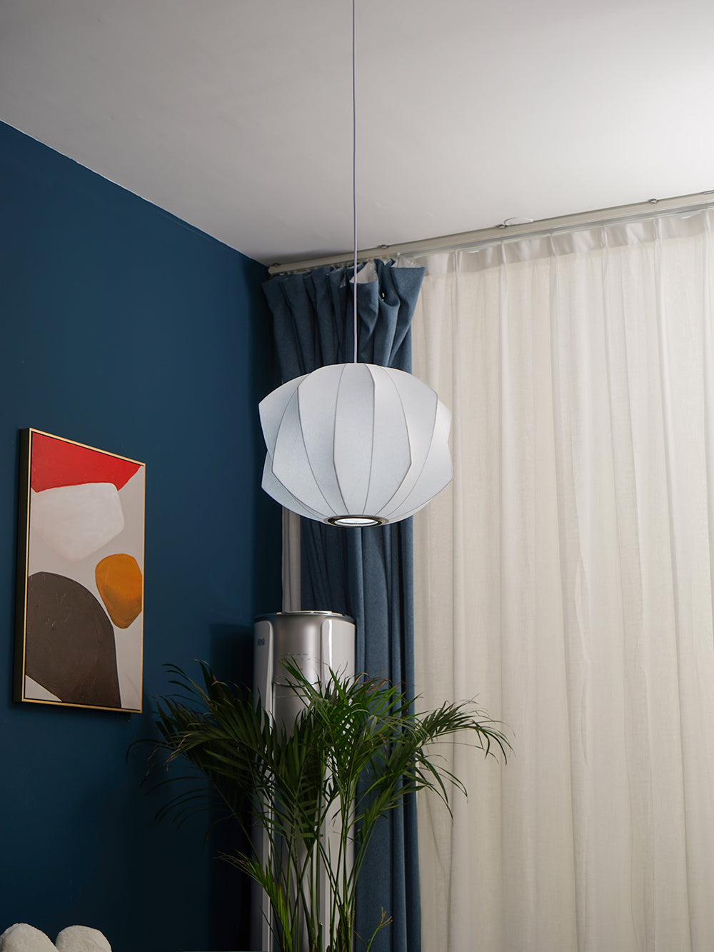 CHARLESTON BUBBLE GLASS HANGING LANTERN