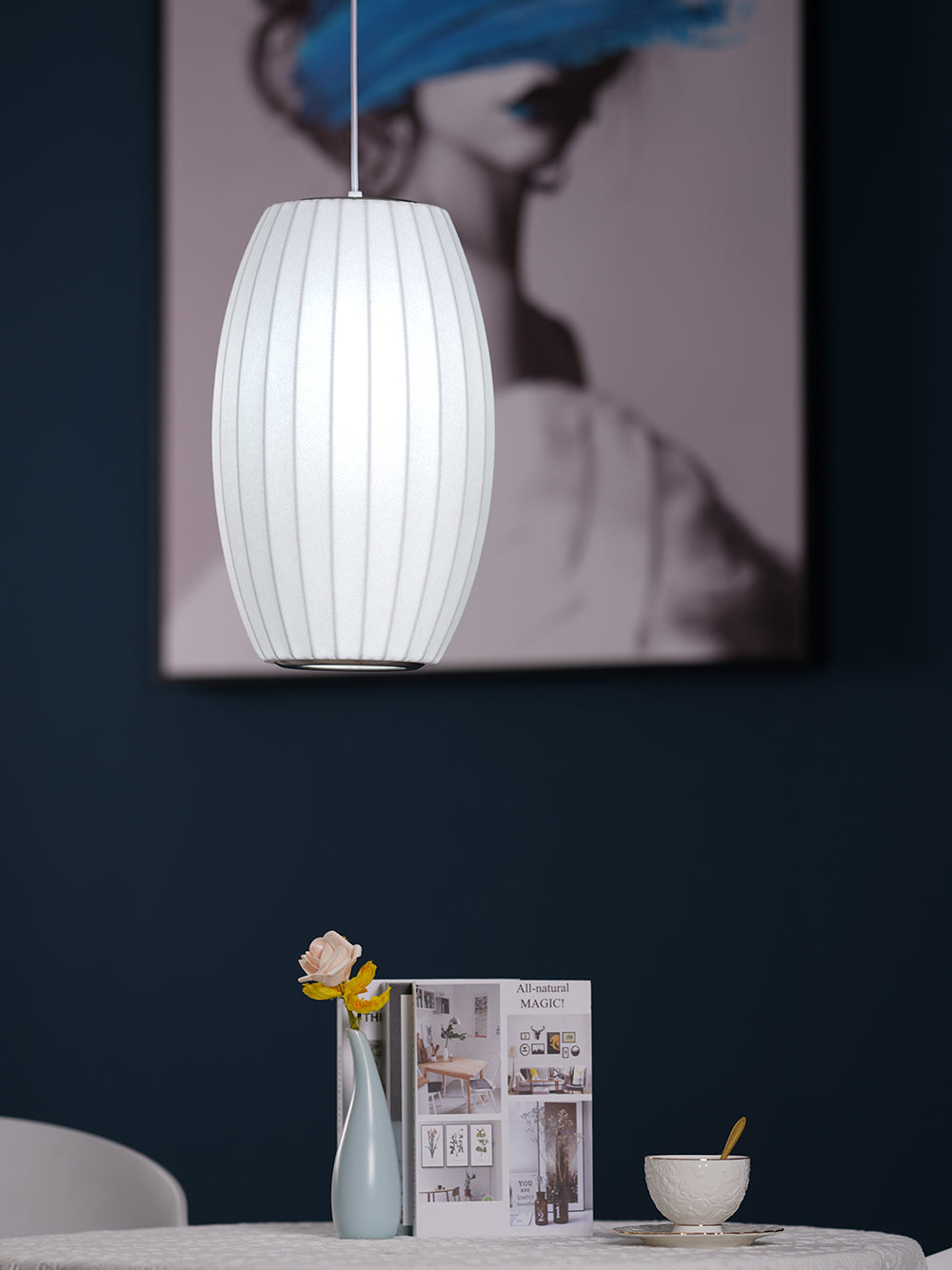 CHARLESTON BUBBLE GLASS HANGING LANTERN