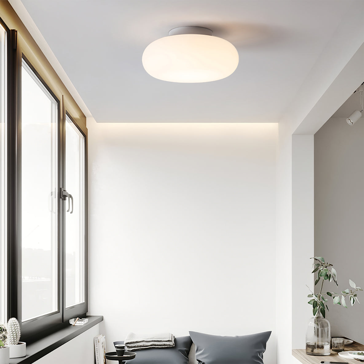CHARLESTON WOVEN RATTAN CEILING LIGHT