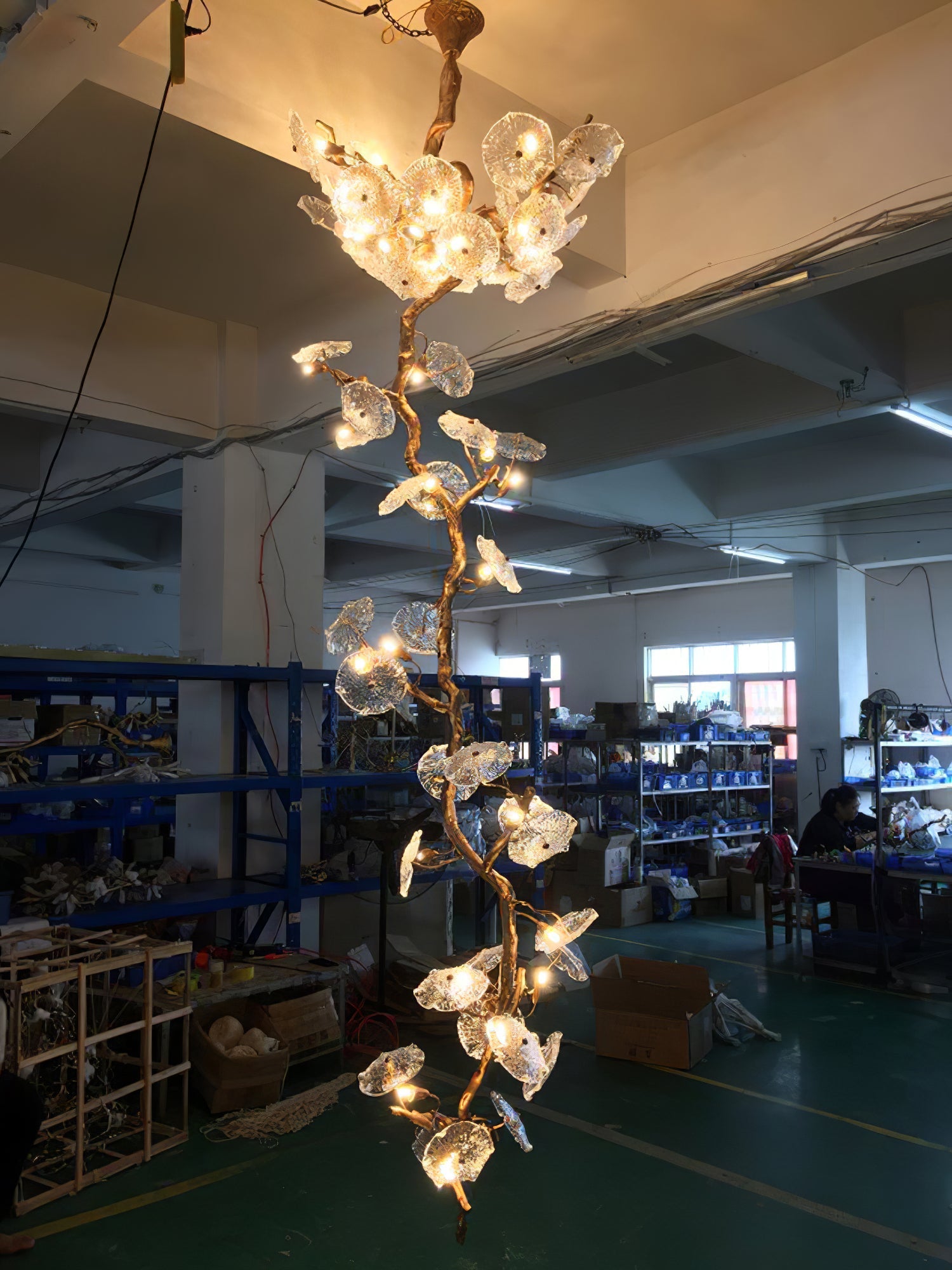 CELADON FOLIAGE INDOOR LIGHTING CANOPY