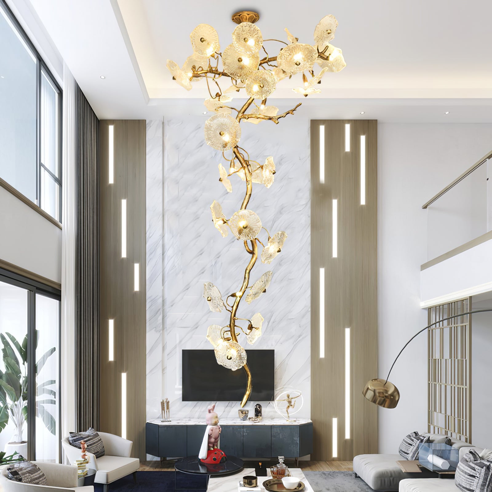 CELADON FOLIAGE INDOOR LIGHTING CANOPY