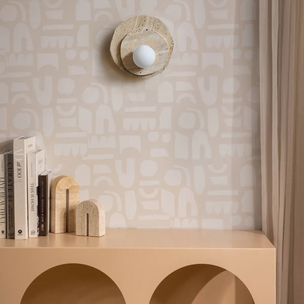 CHARLESTON WOVEN RATTAN WALL SCONCE