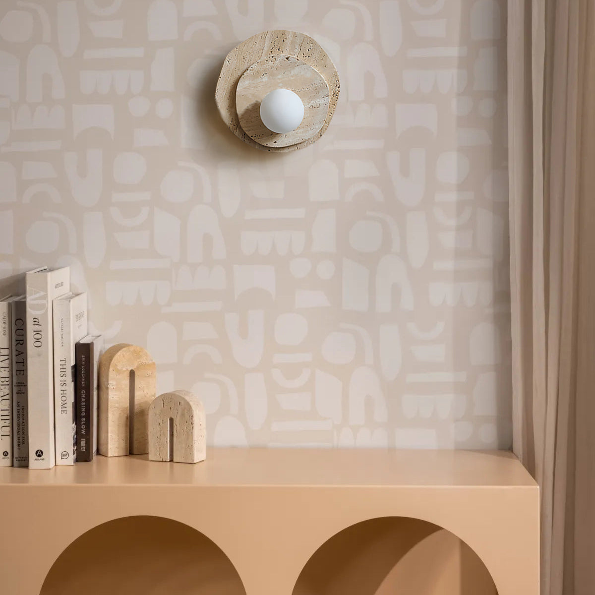 CHARLESTON WOVEN RATTAN WALL SCONCE