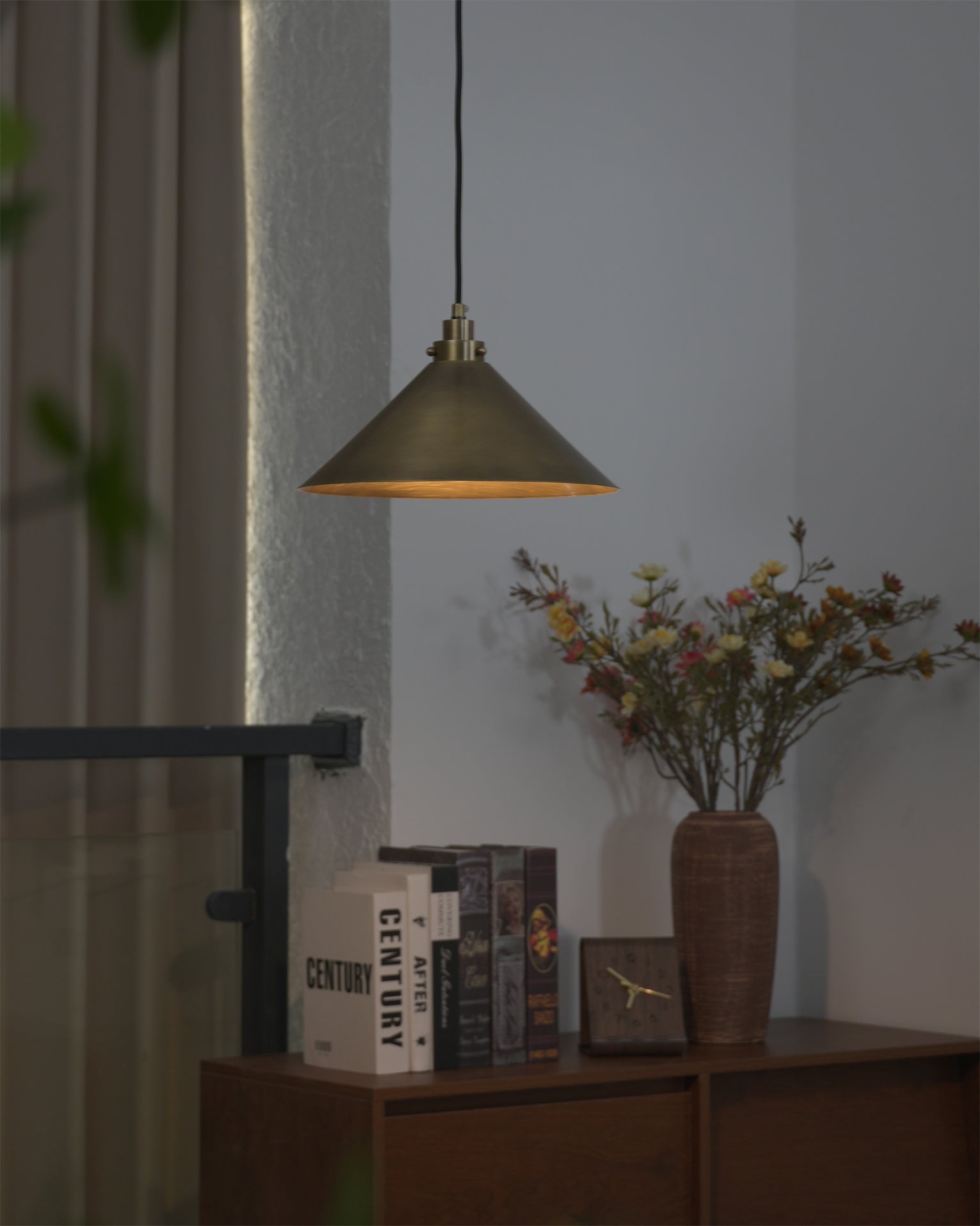 WINTHROP GLASS ORB HANGING LANTERN