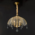 WINTHROP VINTAGE BRASS CANDLELIGHT CHANDELIER