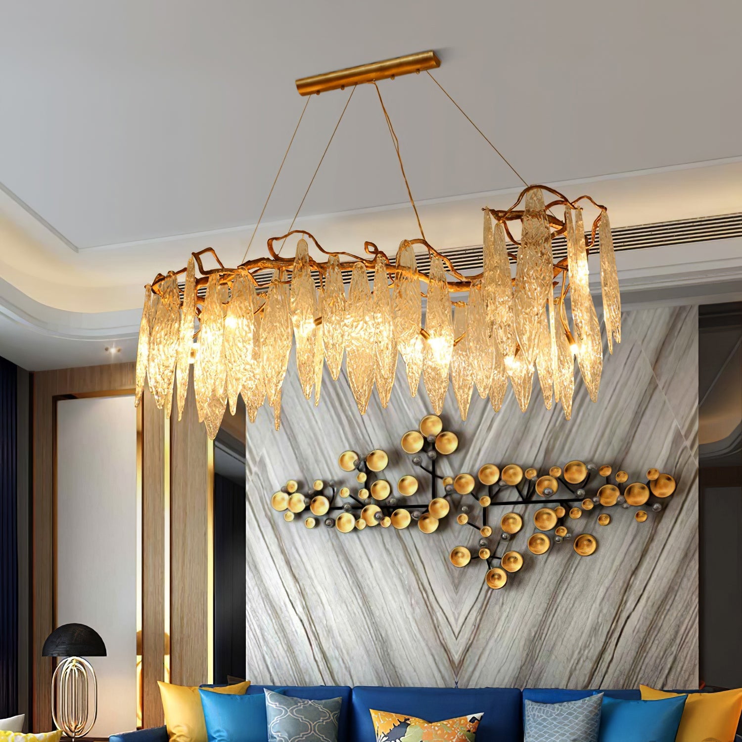 WINDSOR FALLS CRYSTAL CEILING LIGHT