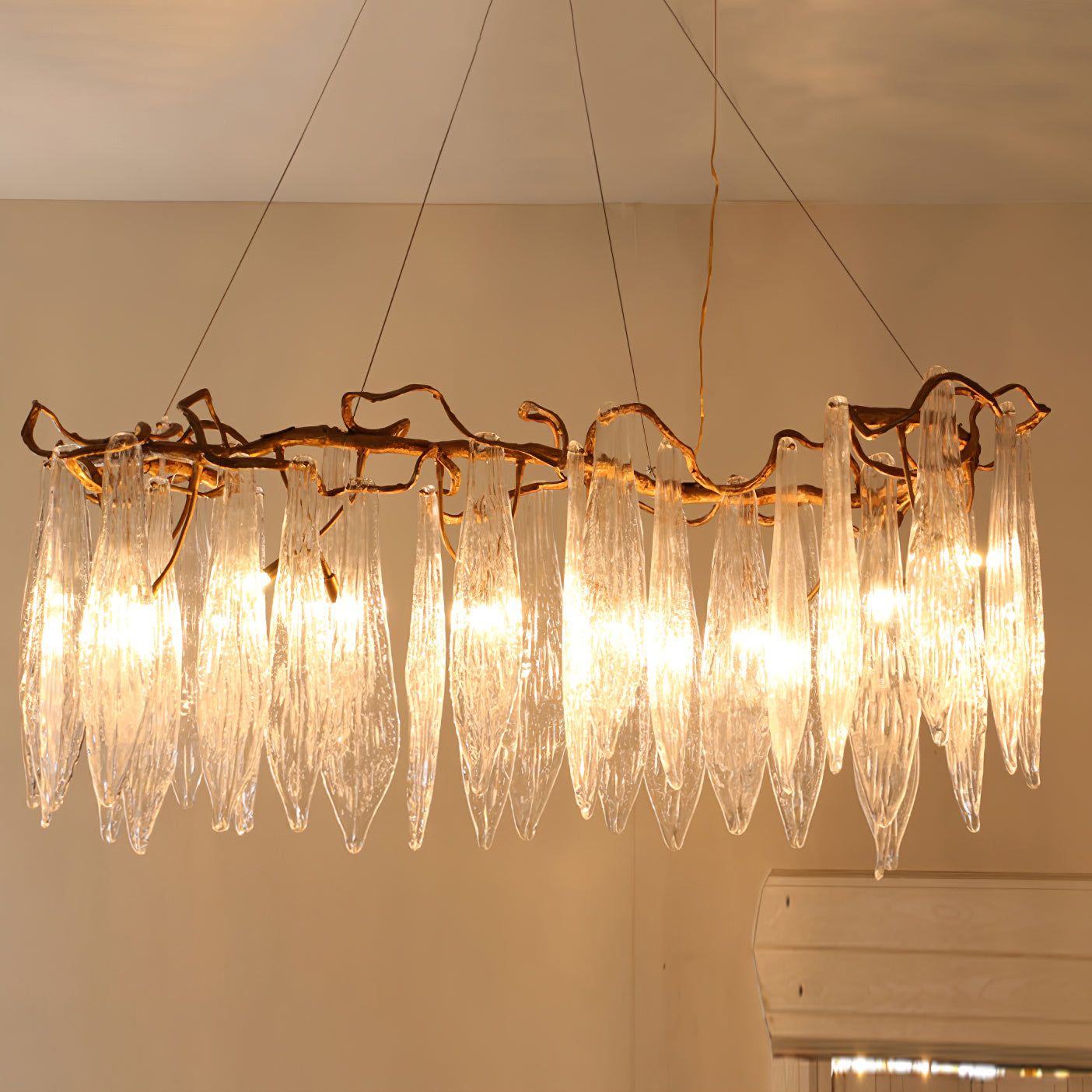 WINDSOR FALLS CRYSTAL CEILING LIGHT
