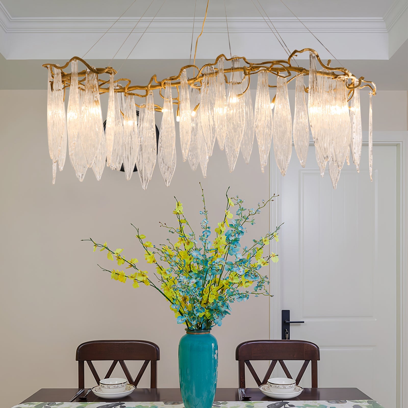 WINDSOR FALLS CRYSTAL CEILING LIGHT
