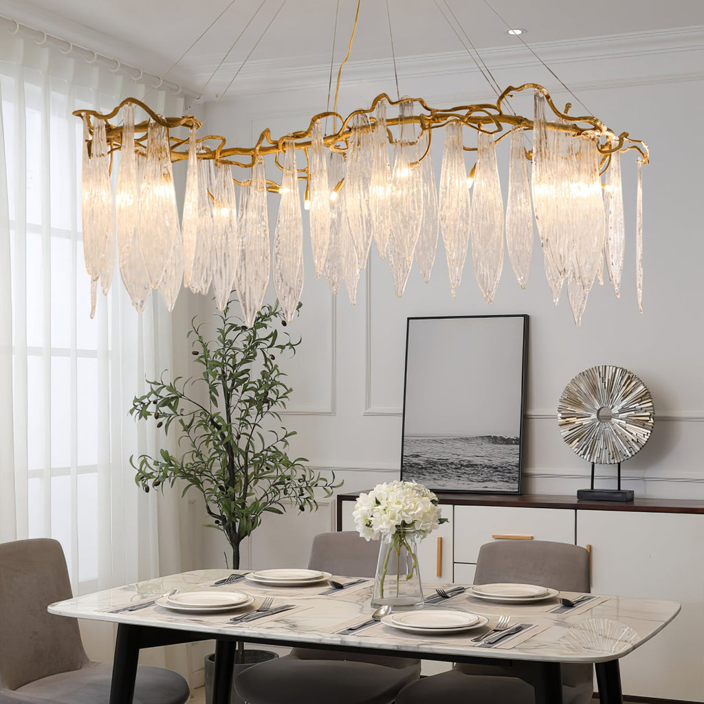 WINDSOR FALLS CRYSTAL CEILING LIGHT