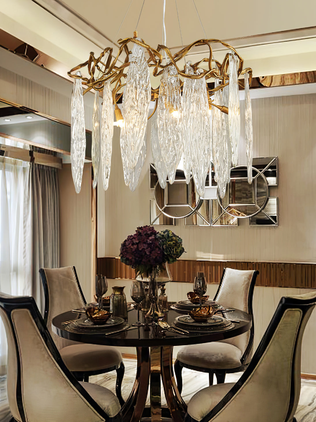 VERDANT COVE CRYSTAL CANDELABRA