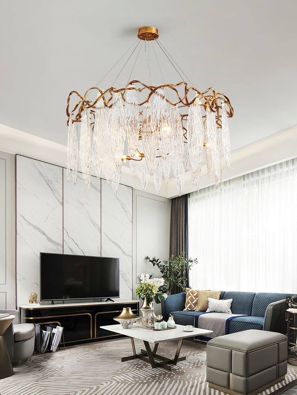 VERDANT COVE CRYSTAL CANDELABRA
