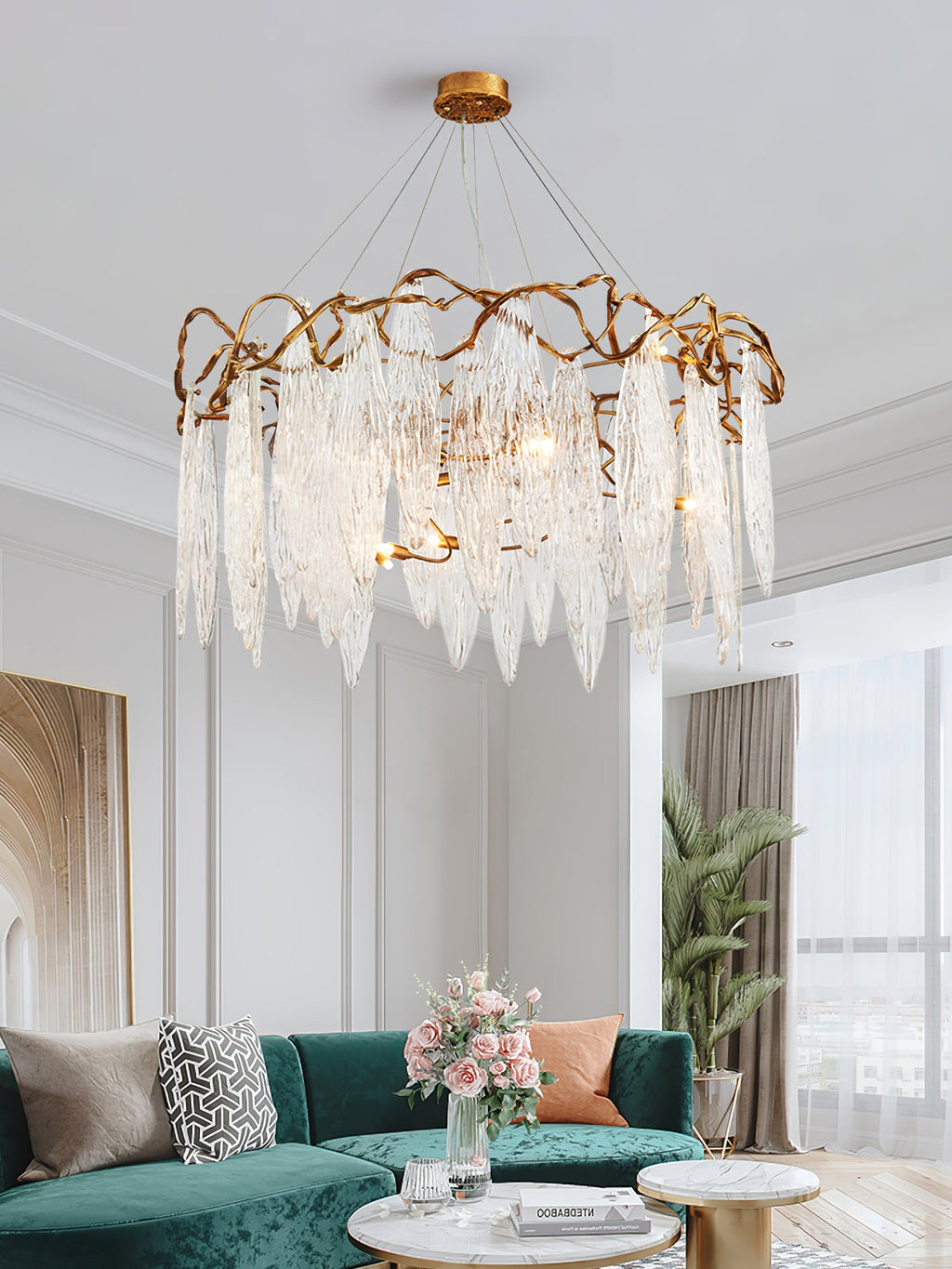 VERDANT COVE CRYSTAL CANDELABRA