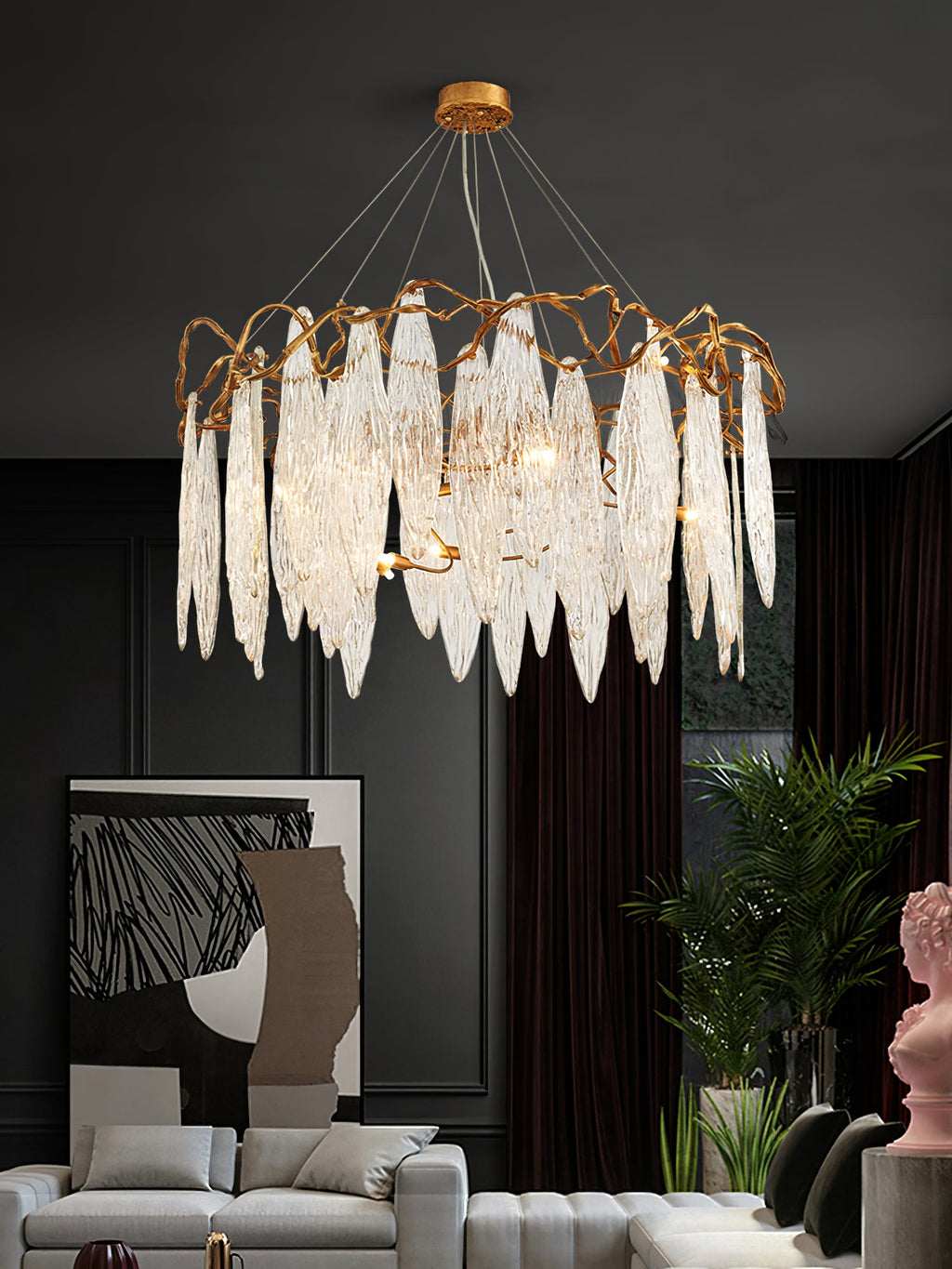 VERDANT COVE CRYSTAL CANDELABRA