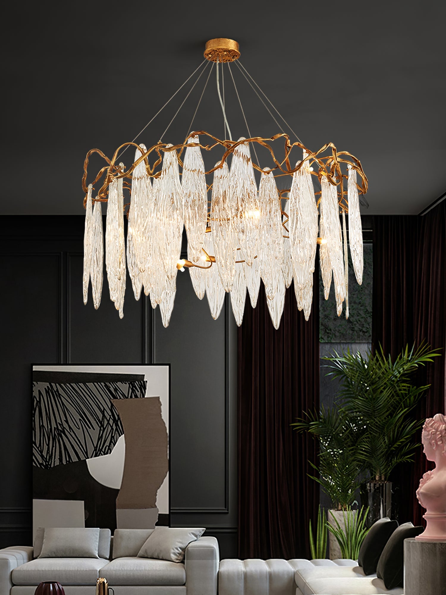 VERDANT COVE CRYSTAL CANDELABRA