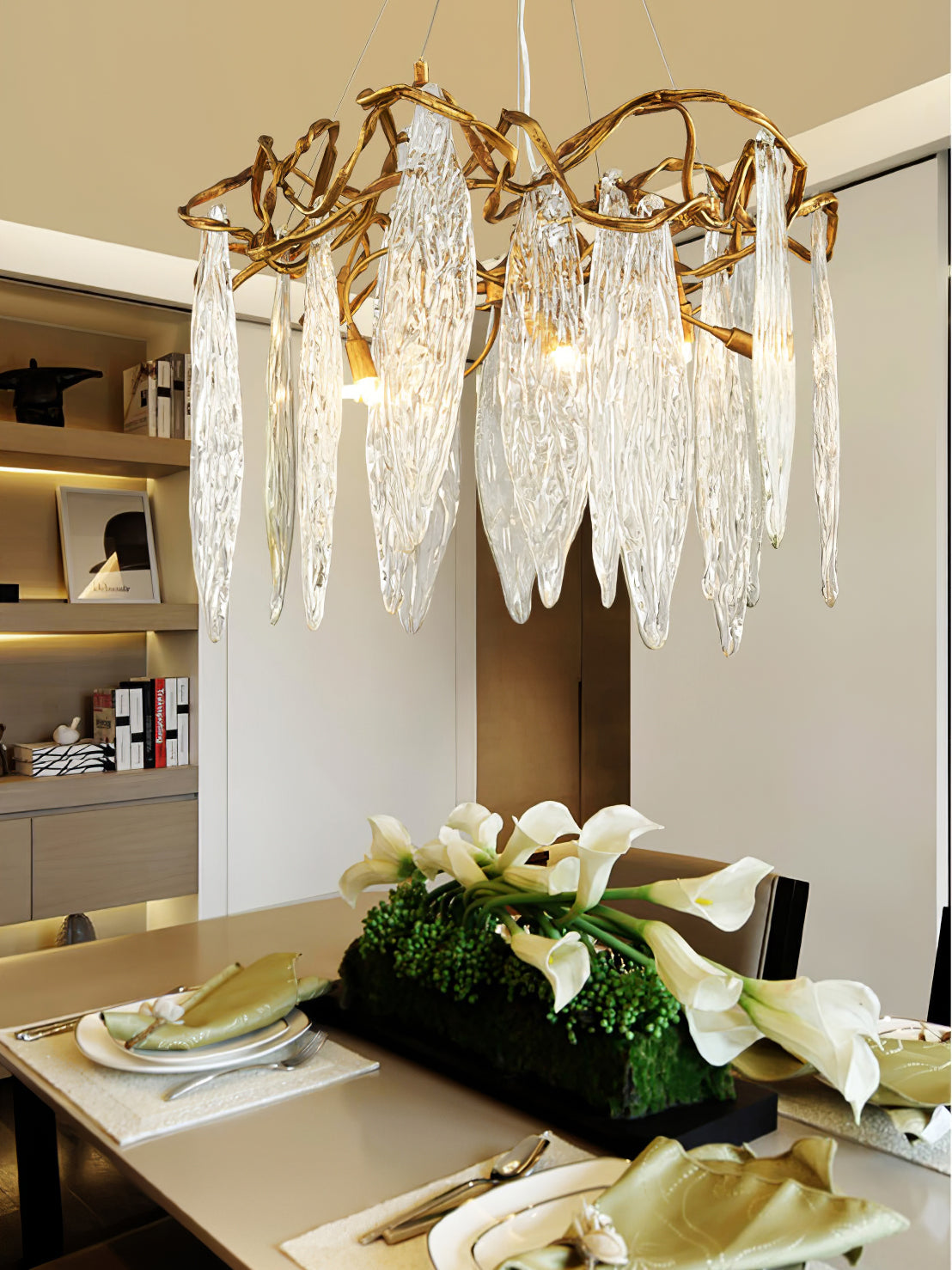 VERDANT COVE CRYSTAL CANDELABRA