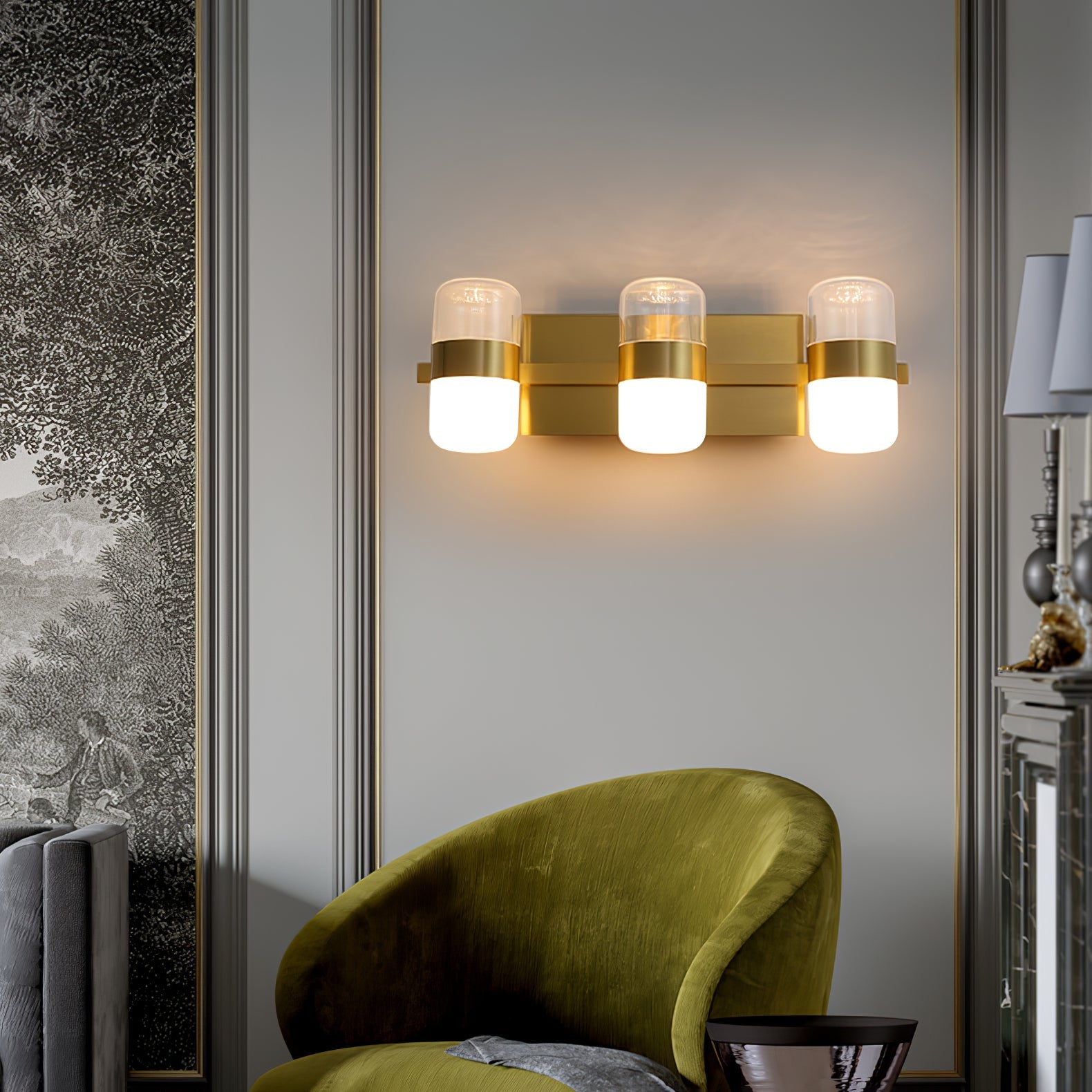 FENWICK VINTAGE BRASS WALL SCONCE