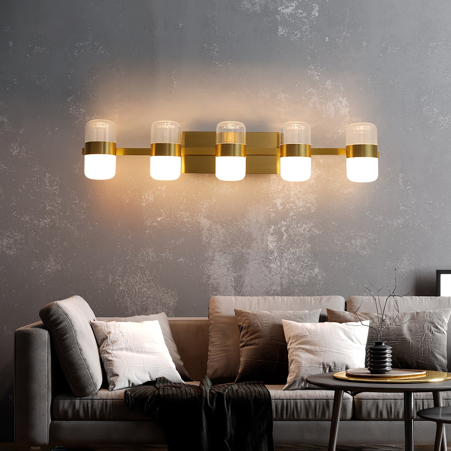 FENWICK VINTAGE BRASS WALL SCONCE