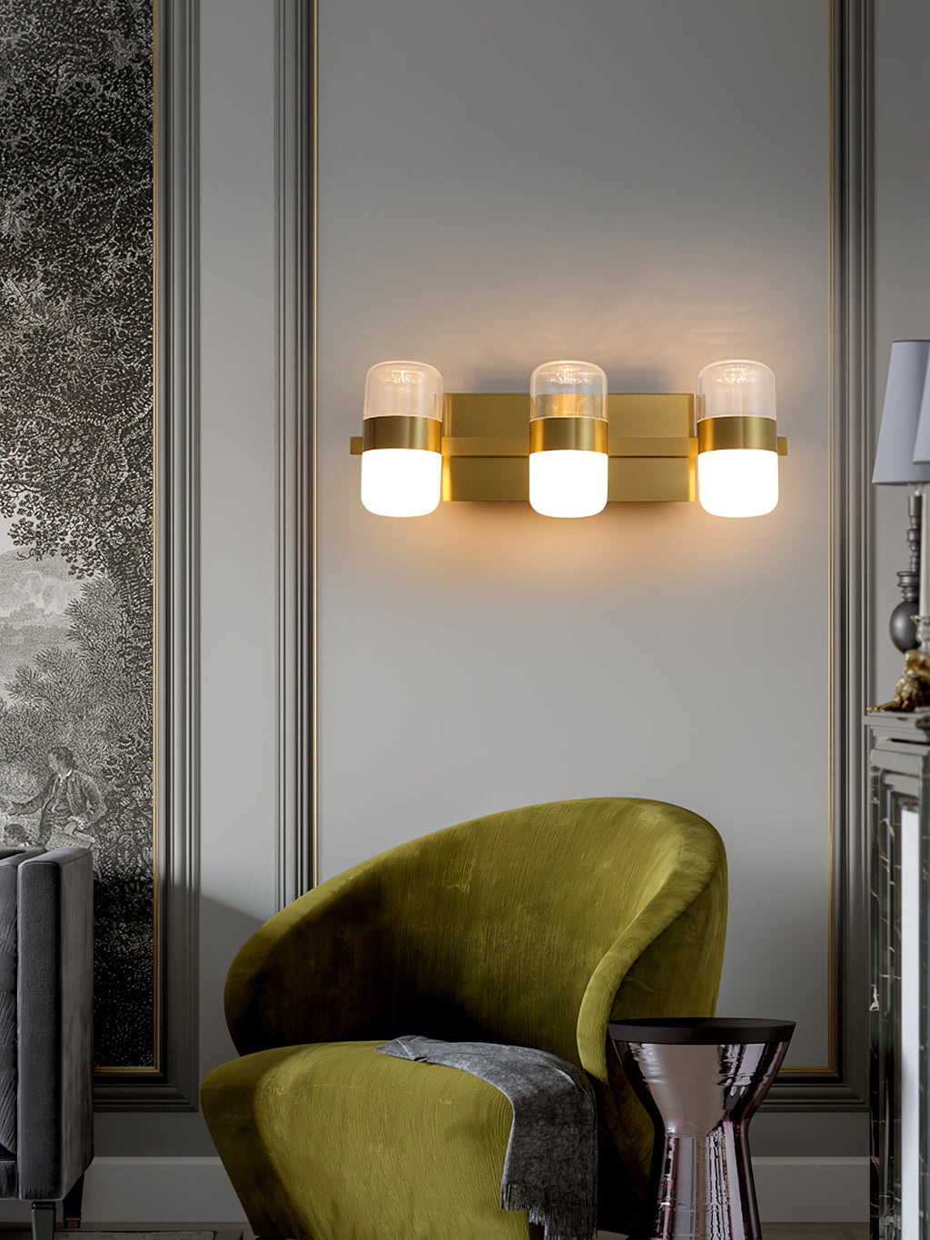 FENWICK VINTAGE BRASS WALL SCONCE
