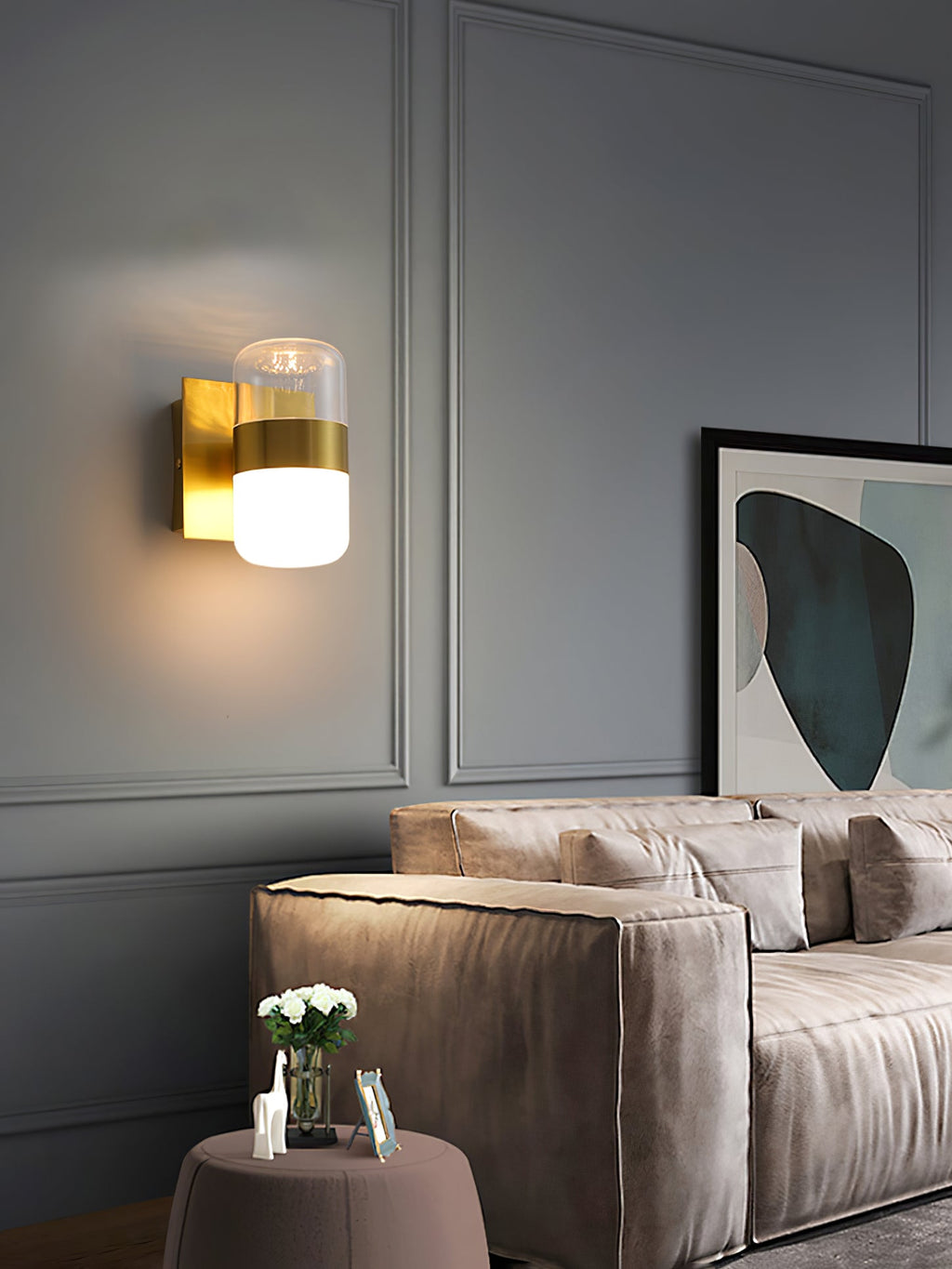 FENWICK VINTAGE BRASS WALL SCONCE