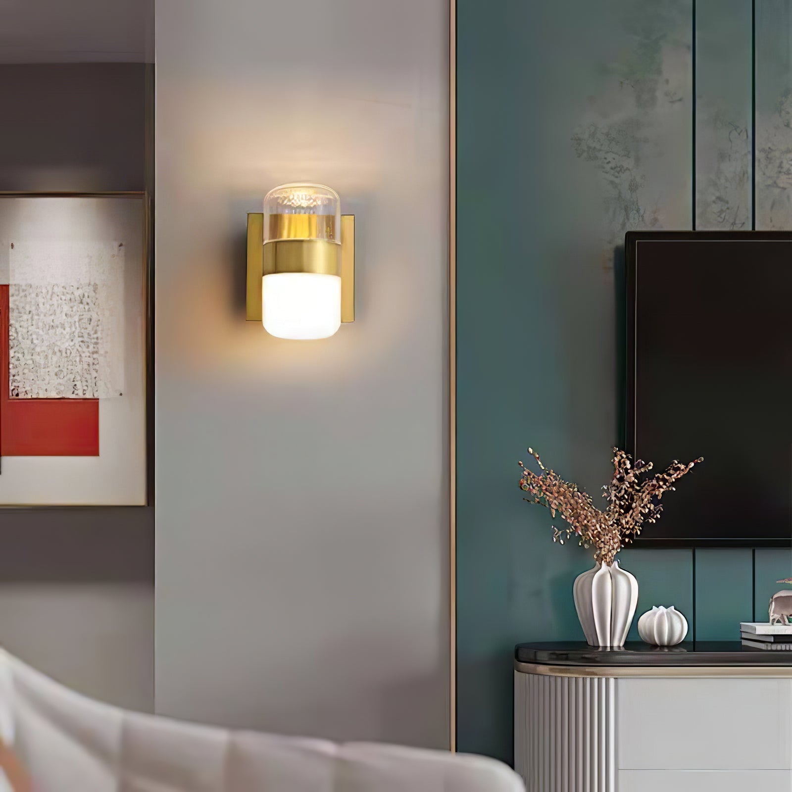 FENWICK VINTAGE BRASS WALL SCONCE