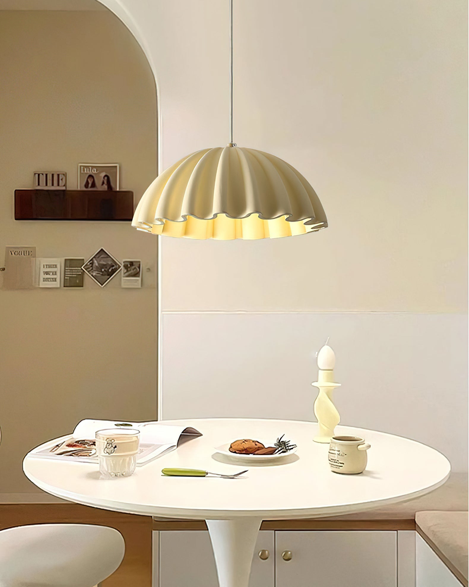 FENWICK IRIDESCENT GLASS HANGING LANTERN