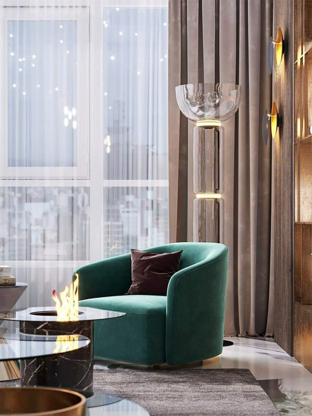 Vespera Twilit Arc Lamp
