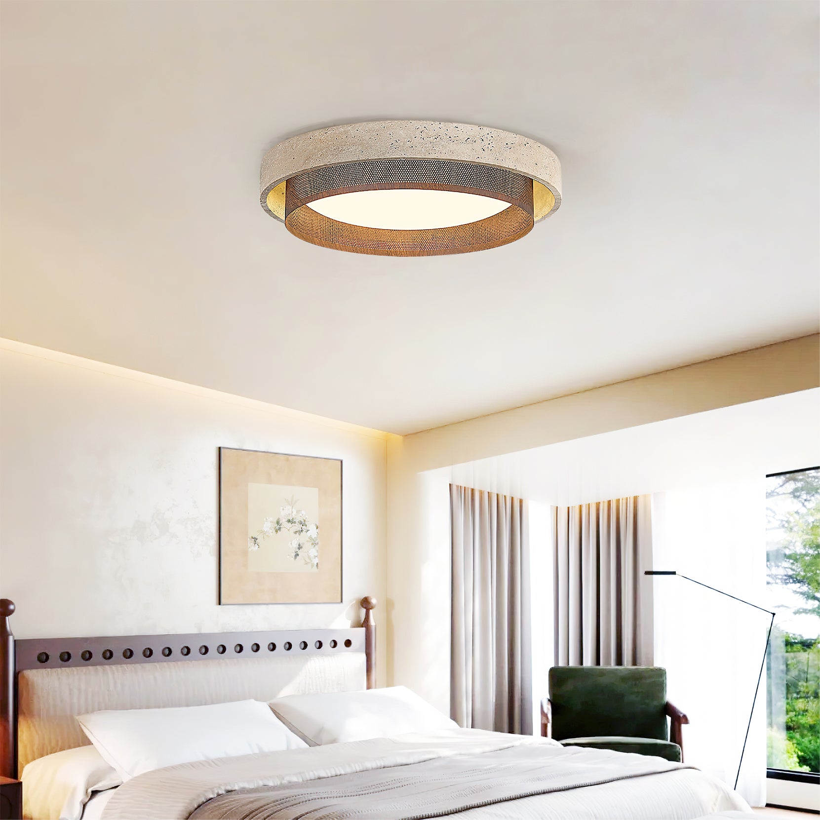 WINTHORPE ORNATE FROSTED GLASS CEILING LANTERN