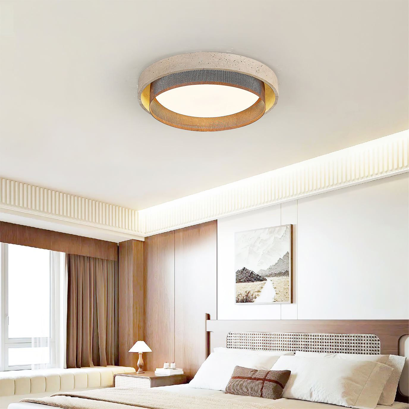 WINTHORPE ORNATE FROSTED GLASS CEILING LANTERN